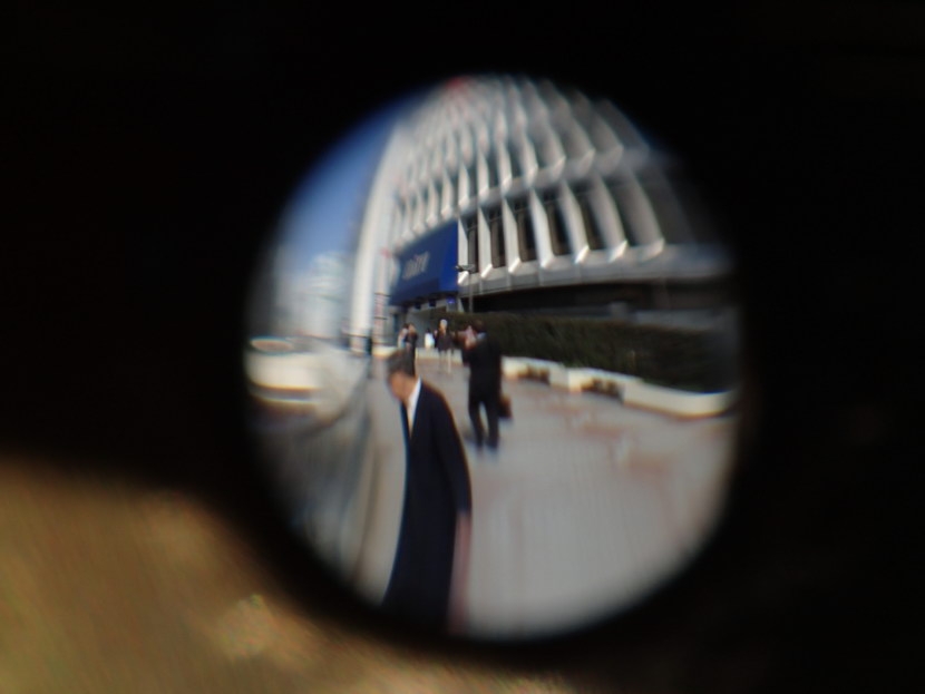 水滴改造五元硬币镜头的样张