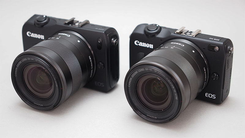 新锐APS-C便携机 佳能黑色EOS M2赏 佳能黑色EOS M2对比EOS M