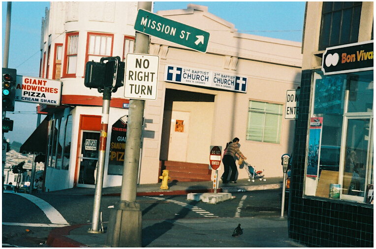 旧金山的街头，太凌乱