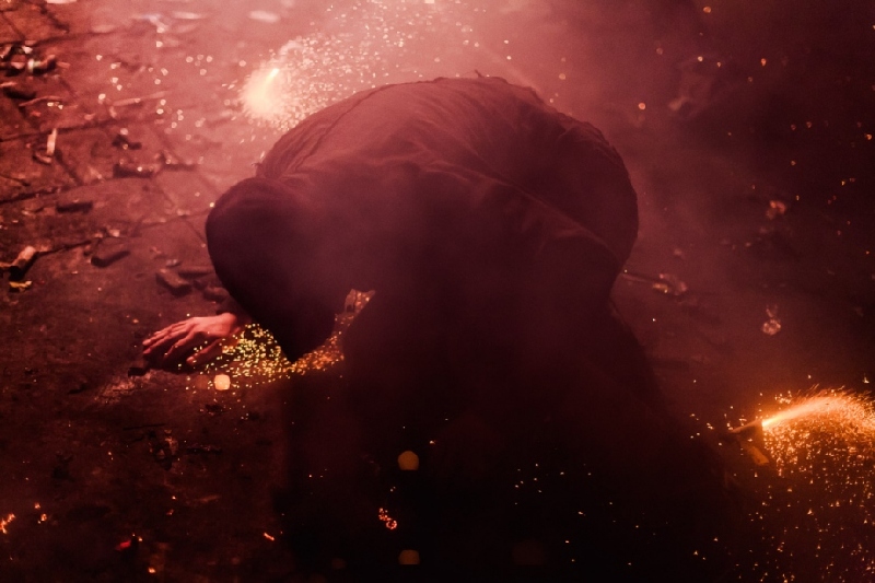 色彩斑斓，墨西哥烟火节