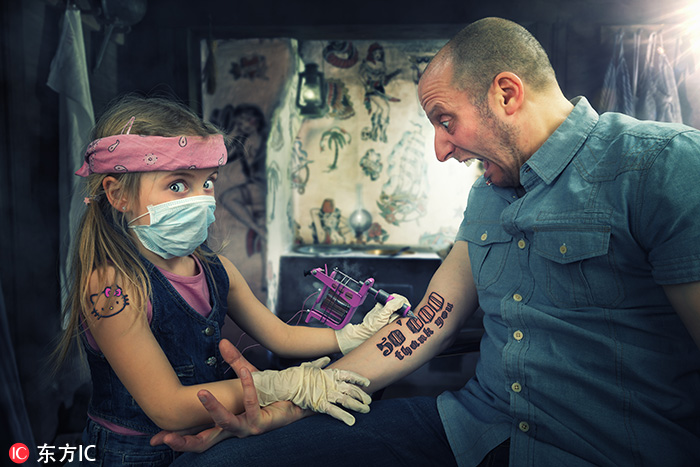 萌娃大战脑洞老爸，表情亮了！