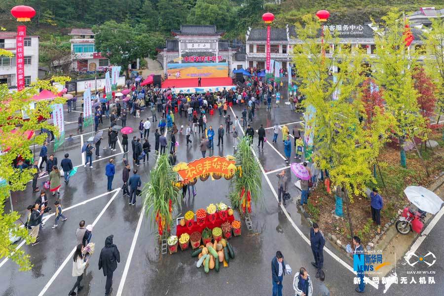 【“飞阅”中国】湖北蕲春:农民丰收节“农味”浓