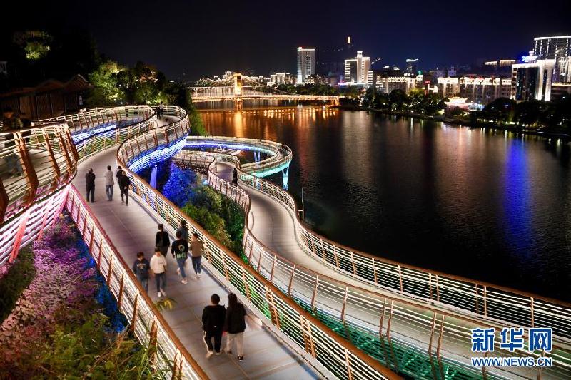 福建沙县:如画夜景激活夜经济