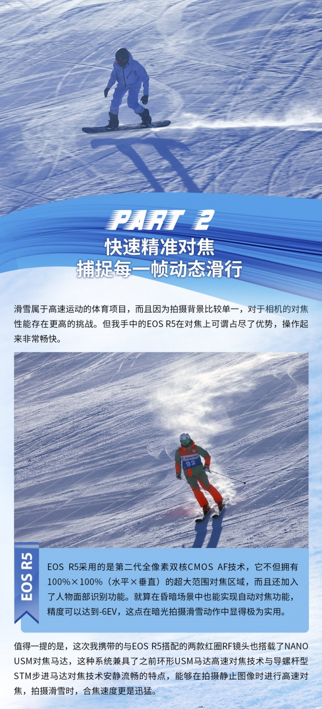 记录我的滑雪热爱，就用 EOS R5