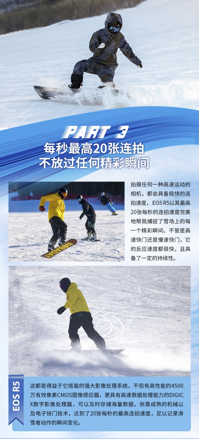 记录我的滑雪热爱，就用 EOS R5
