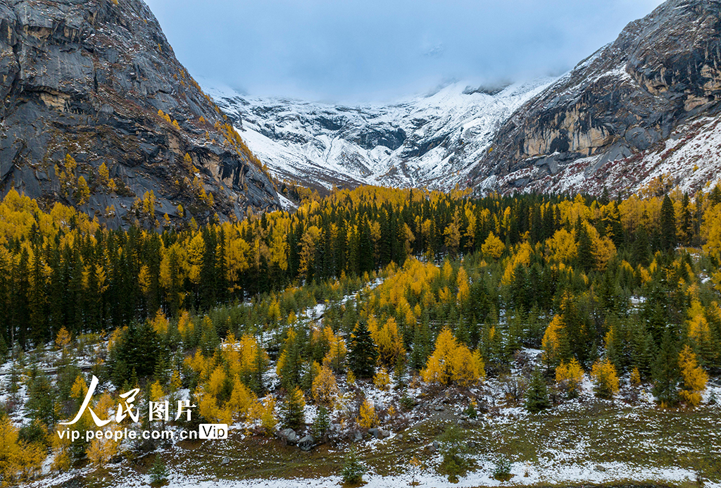 四姑娘山景区秋色如画