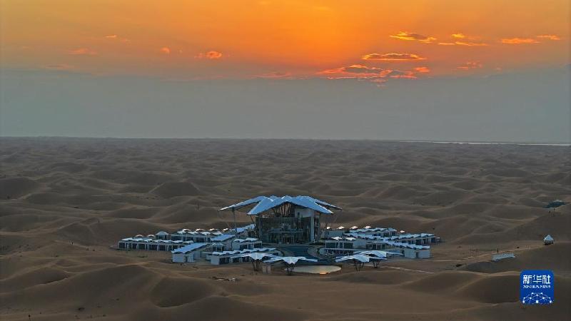 新华全媒+|沙水交融 魅力沙坡头
