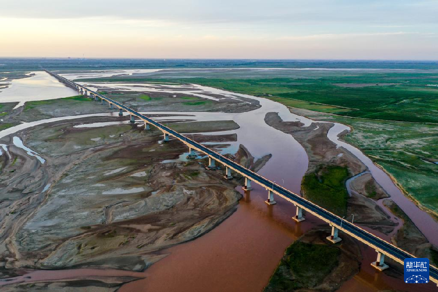 无人机航拍:内蒙古塞上黄河 风光壮美